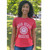 Ohio State Women's Red Boyfriend Tee w/Seal.