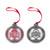 Ohio State Pewter Glitter Ornament.