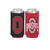 Ohio State 2 Sided Red & Black Slim Can Koozie