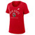 Ohio State Nike Women's Red Slub Block O w/Leaf Tee.