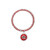 Red/Silver Stretchy Bracelet w/ Round Logo