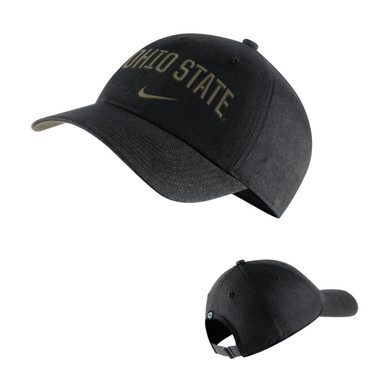 ohio state buckeyes nike heritage 86 arch adjustable hat