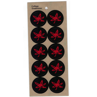 black ohio state football helmet stickets Official Black Helmet Leaf Stickers