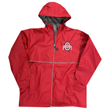 Ohio State Charles River Red New Englander Full Zip Jacket