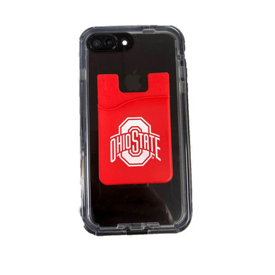 Red Ohio State Silicone Phone Wallet - College Traditions