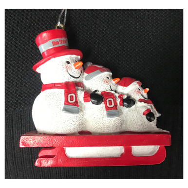 Ohio State Resin Snowman Ornament - College Traditions