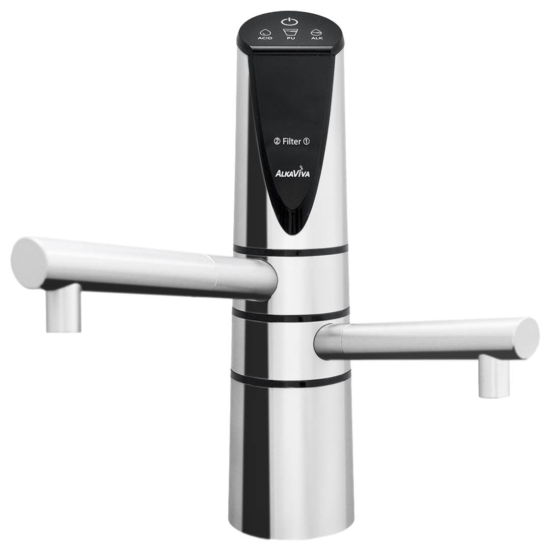 AlkaViva Delphi H2 Under Sink Water Ionizer in Chrome | AvivaWater