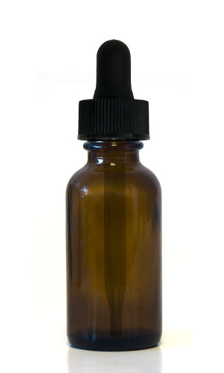 Item 10079 - Amber Plastic Dropper Bottles, 1 oz.