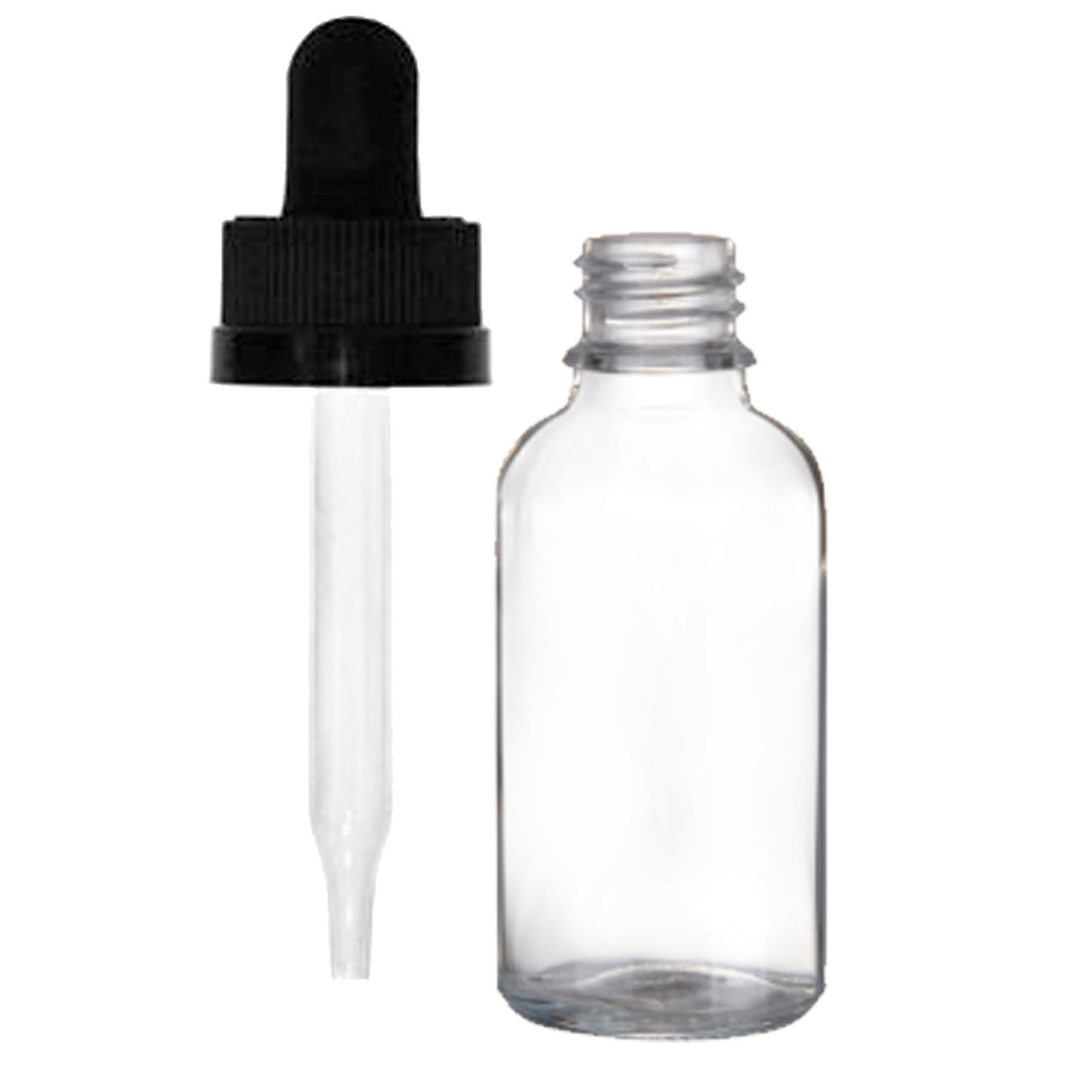 Dark Green Glass Serum Bottle - Round Wide - White Dropper - 1 oz 30ml –  Ataliene