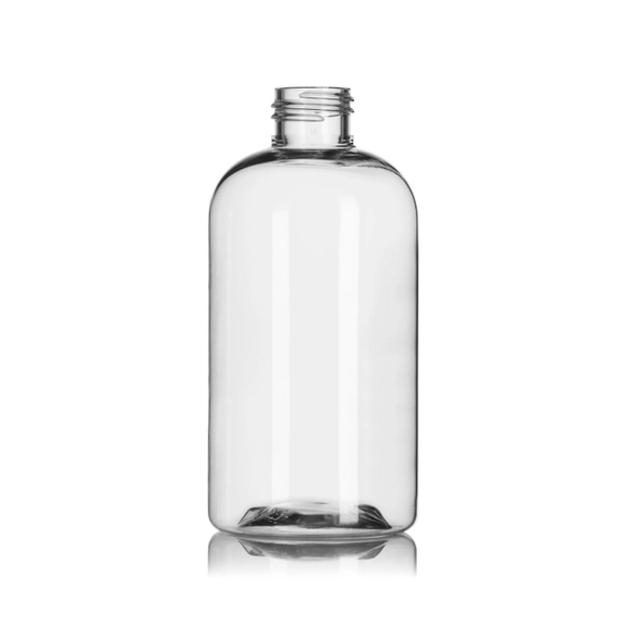 8 oz Clear Boston Round Glass Bottle