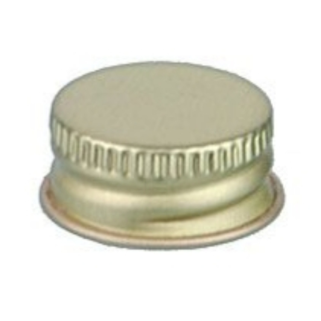 24-400 White Metal Cap with Pulp/Aluminum Foil Liner, Each