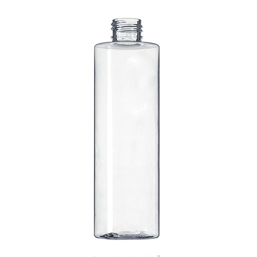 8 oz 250 ml Clear PET Cylinder Round Plastic Bottle, with Neck Finish24-410