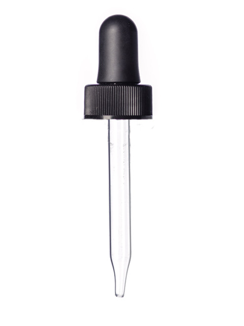 30 ML Regular Dropper (Black) For Euro Bottle 18-400 Neck (LIMITED TIME)