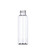 Case (100 ) X 60 ml (2oz ) clear PET Cosmo round bottle with 20-410 neck finish With black Sprayer