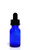15ML Blue Glass European Round Bottle