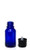 15ML (.5oz) Blue Euro Bottle with Tamper Evident Cap & Orifice Reducer