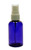 60ml (2oz.) Blue PET Plastic Boston Round Bottle w/ White Sprayer