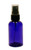 60ml (2oz.) Blue PET Plastic Boston Round Bottle w/ Black Sprayer
