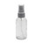 Case (80) X 60 ML (2 oz) Clear Boston Round Bottle W/  Fine Mist white sprayer