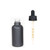 30 ML (1 oz) matte black Boston Round Bottle W/ Calibrated Child Resistant Dropper 