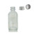 case ( 80 ) X 60 ML (2 oz) Clear Glass Boston Round With Sliver Metal cap