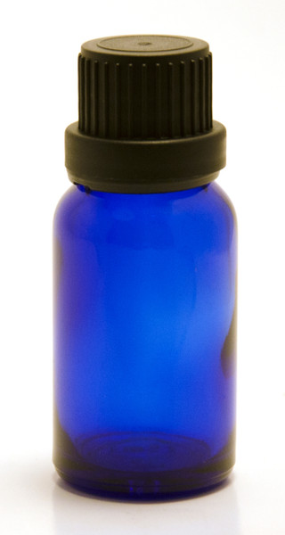 15ML Blue Essential Oil Bottle with Heavy Duty Tamper Evident Cap & Orifice Reducer