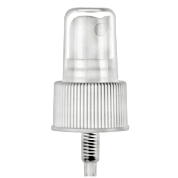 24-410 Ribbed White Fine Mist Sprayer w/cap