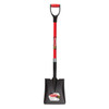 Square Point Shovel, 32" fiberglass D-handle