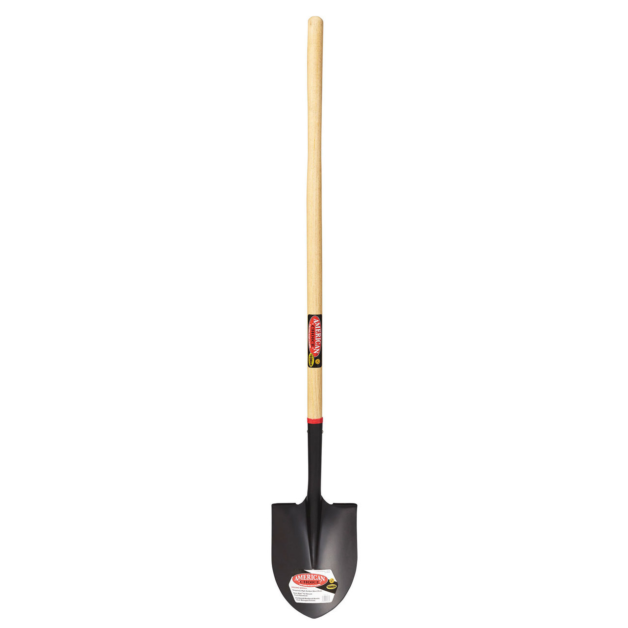 Round Point Shovel, 48" handle