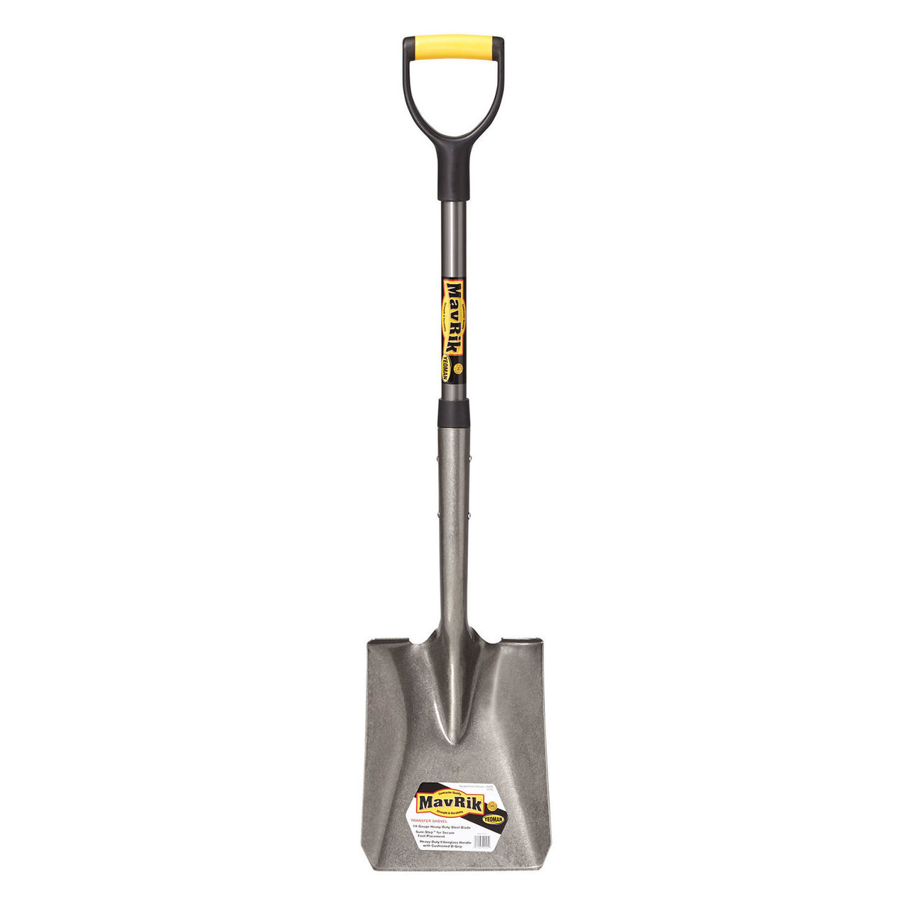 Square Point Shovel, fiberglass D-handle