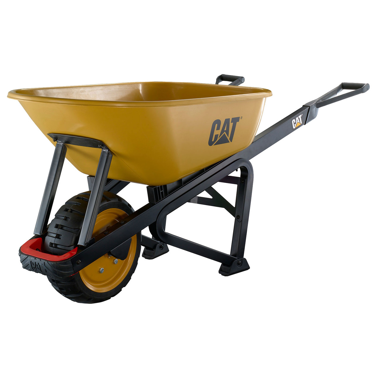 Heavy-Duty, 8 cu ft, Poly Wheelbarrow