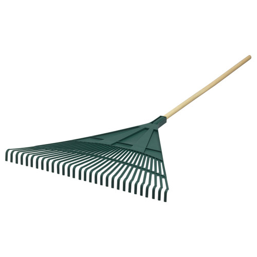 30" Flat-Front Poly Leaf Rake