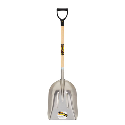 Heavy-Duty Aluminum Scoop, 36" handle, poly D
