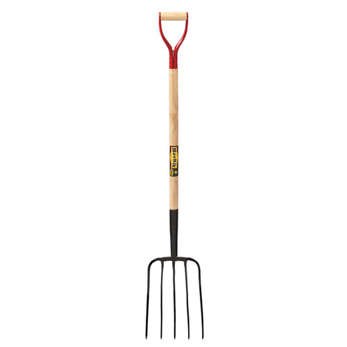 5-Tine Manure Fork, 40" handle, steel D 5-Tine Manure Fork, 40" handle, steel D
