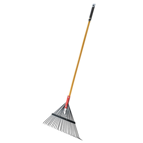26" Lawn & Leaf Rake with Spring-Steel Tines