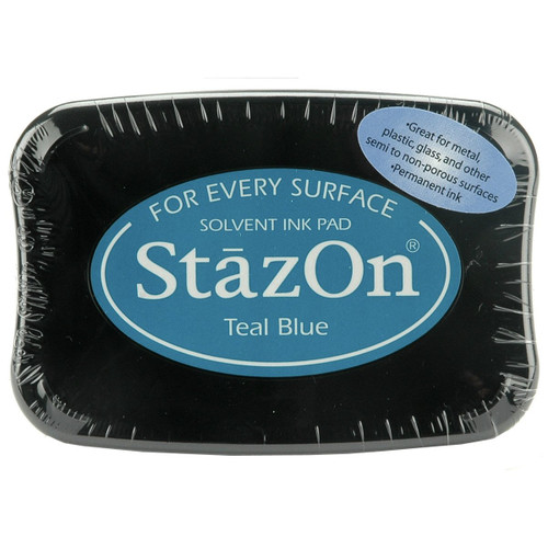 StazOn Teal Blue Solvent Inkpad by Tsukineko