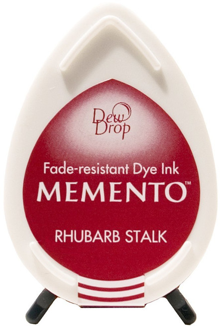 Memento Rhubarb Stalk Red Dew Drop Dye Inkpad by Tsukineko