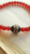 Red and Black Bead Stretch Fashion Bracelet.