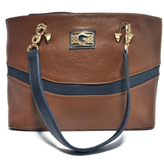 Handmade Brown Leather Tote Bag: Women's Everyday Shoulder Bag