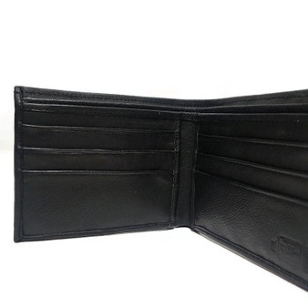 Leather wallet for men handmade with genuine leather, for cards, black wallet, slim wallet for him, gift for dad