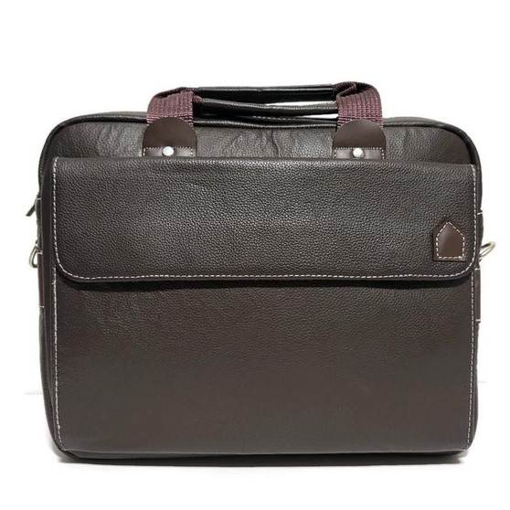 Handmade Brown Leather Messenger Bag: Crossbody Travel Bag