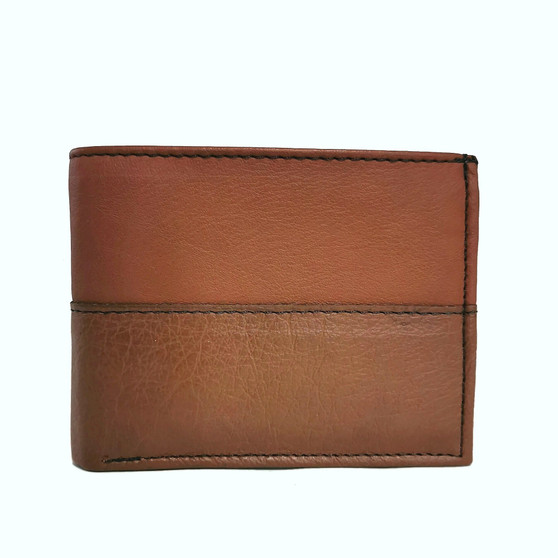 Handmade Full-Grain Leather Bifold Wallet: 16 Card Slots