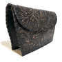 Hand Tooled Cowhide Leather Bag: Rodeo Retro Western Purse