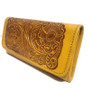 Embossed Leather Wallet: Rodeo Retro Floral Design