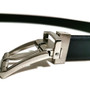 Reversible Leather Belt for Men: Black & Navy Blue, Cowhide Dress Belt