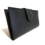 black leather wallet for women