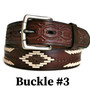 Handmade Western Leather Belt: Brown Rodeo Braided Belt