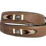 Handmade Brown Leather Western Belt: Mens Rodeo Cowboy Belt
