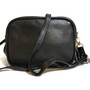 Handmade Black Leather Crossbody Bag: Small Shoulder Bag
