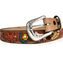 Embossed Leather Kids Belt: Handmade Rodeo Style